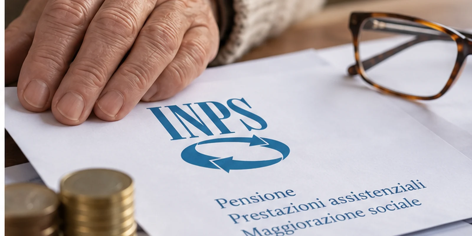 Visual editoriale — Indebito INPS sulla maggiorazione sociale: il pensionato non deve restituire nulla